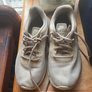 Light tan Nike shoes . Only worn once